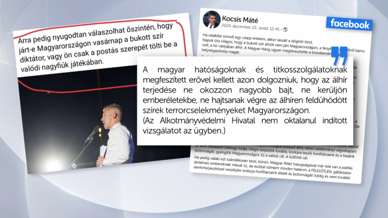 Kocsis Máté: Magyar Péter a magyar emberek életét kockáztatta.